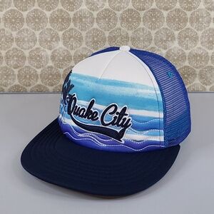 New Mens Quake City Adjustable Snapback Cap Hat